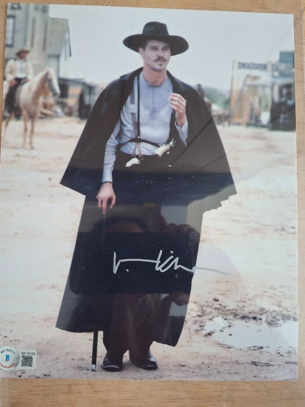 Val Kilmer SIGNED 8x10 Photo Autographed Tombstone Doc Holliday Beckett BAS COA